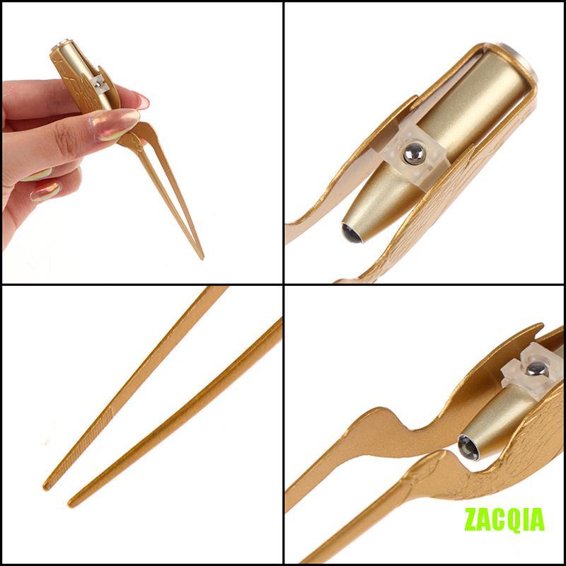 [Hàng mới về] Nhíp làm sạch ráy tai có đèn LED bằng thép không gỉ chuyên dụng