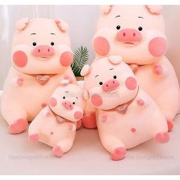 Gấu Bông Heo Béo ú Má Phúng Phính Size 70cm, chất Miniso mềm mại cao cấp