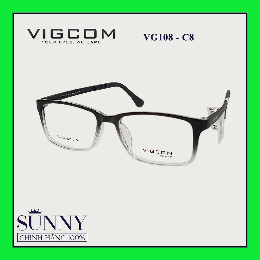 Gọng kính thời trang VIGCOM - NHIỀU MÀU SẮC - VG108