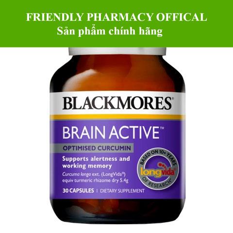 Blackmores Brain Active - Hỗ trợ cải thiện sự tỉnh táo và trí nhớ, tăng tập trung, giảm mệt mỏi, đau nửa đầu (30 viên)