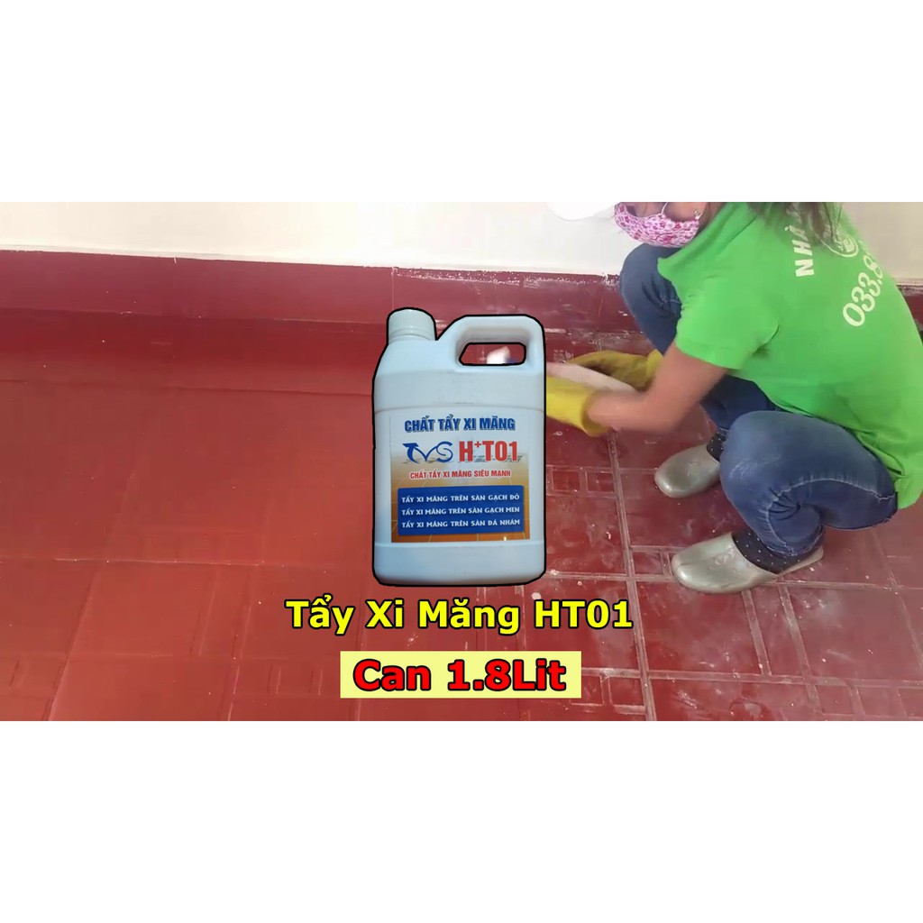 Chất Tẩy Xi Măng HT01 - Tặng Bộ Dụng Cụ Vệ Sinh