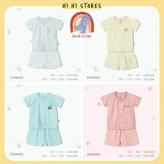CHAANG Bộ cộc tay cúc giữa Lake cho bé SS2021D05