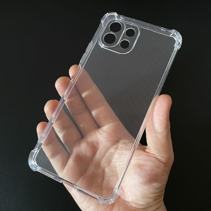 Ốp lưng silicon trong suốt chống sốc 4 cạnh cao cấp cho Xiaomi Mi11 Ultra/mi 11/mi 11 lite (khoét riêng mắt camera)
