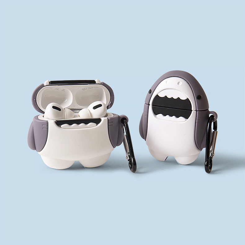 Vỏ Bảo Vệ Hộp Sạc Tai nghe không dây AirPods 1 2 3 4 Pro inPods i12 i12s Bằng Silicon Mềm Hình Hoạt Hình 3D
