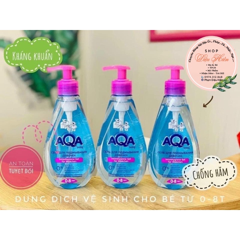 Dung dịch vệ sinh Aqua Nga cho bé