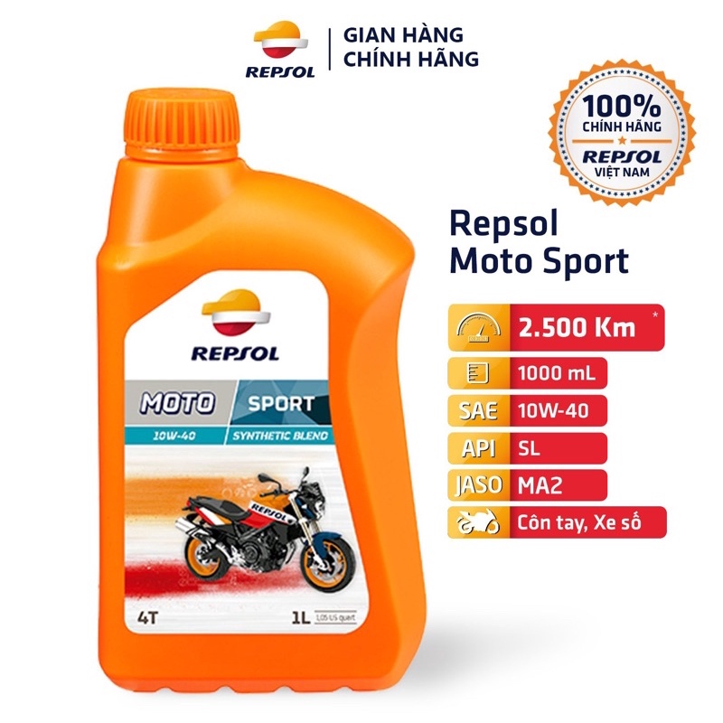 Nhớt Xe Số Repsol Moto Sport 4T 10w40 1L