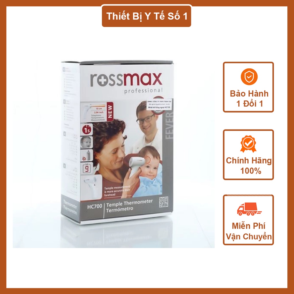 [CHÍNH HÃNG] Nhiệt kế y tế điện tử đo trán RossMax HC700