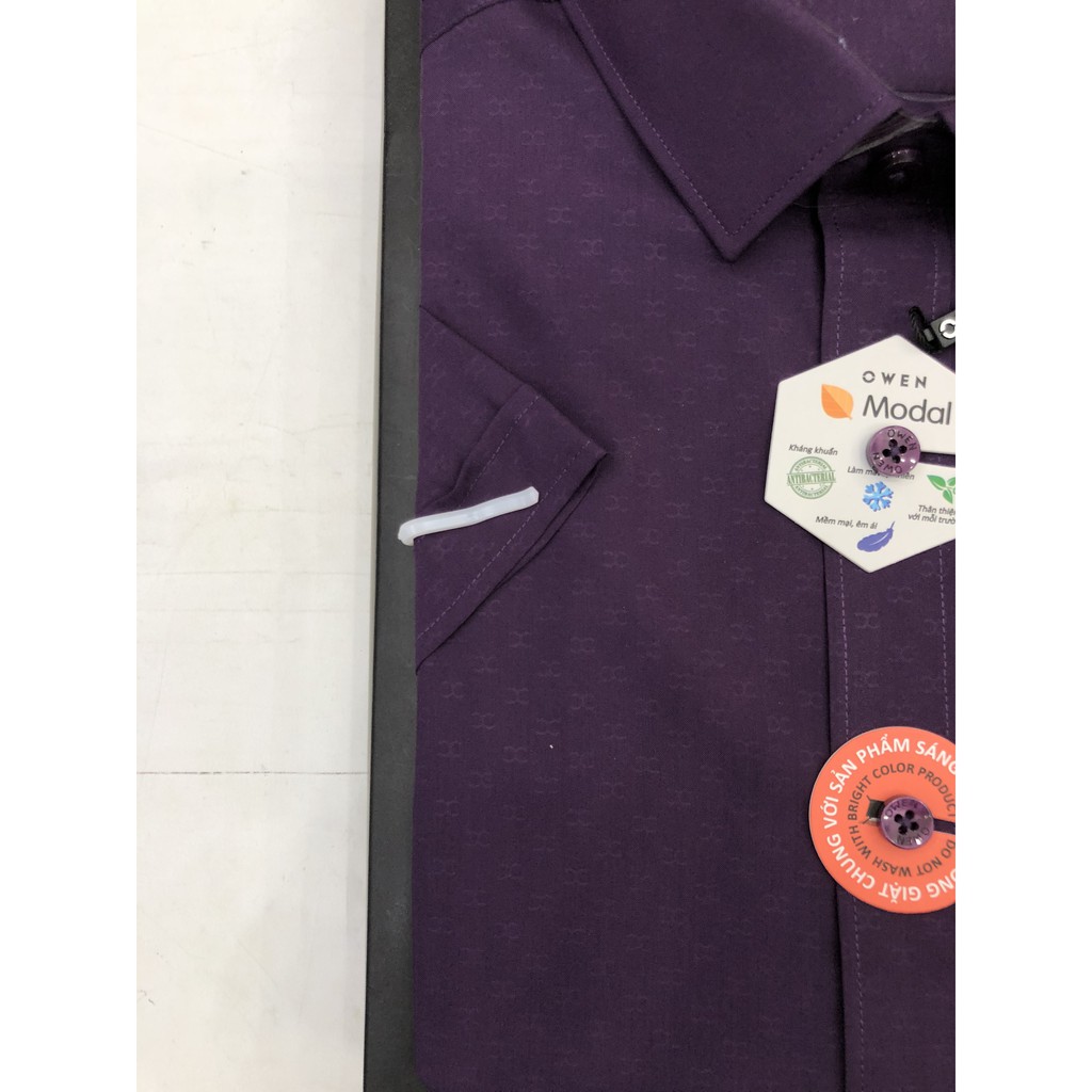 ÁO SƠ MI CỘC TAY NAM OWEN MỚI AS80759 - FREE SHIP - KIỂU DÁNG TRẺ TRUNG FORM CÔNG SỞ