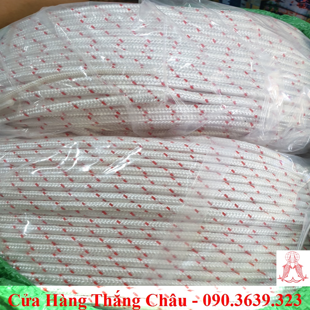 Dây Rít Sọc Đỏ Cao Cấp (1kg) - Dây Khởi Động Máy (Thuyền Bè, Động Cơ, Máy Cày,...)