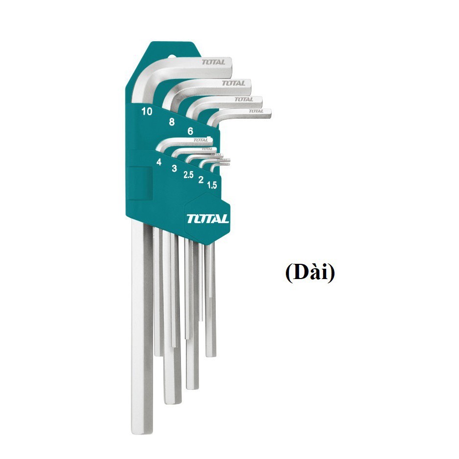 Bộ lục giác 9 cái hai đầu ( Đầu Bằng - Đầu Bằng ) TOTAL ( THT106191 / THT106192) INGCO ( HHK11091 / HHK11092)