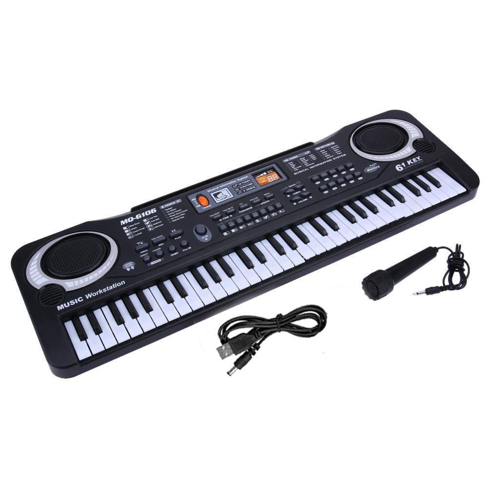 Đàn piano cho NHẠC SĨ TÀI TỬ NHÍ Piano 61 keys Micro USB Plug - HanruiOffical