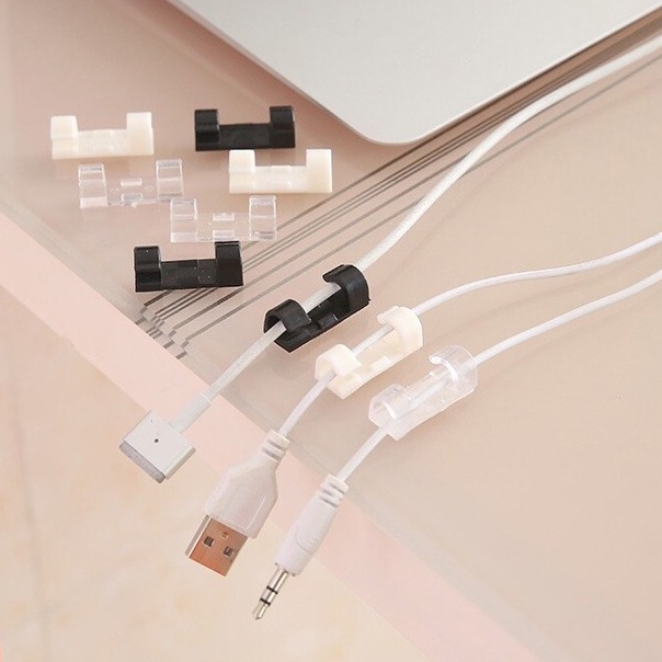 Bộ 16 Nẹp Đi Dây Điện, Cố Định Dây Điện Dán Tường