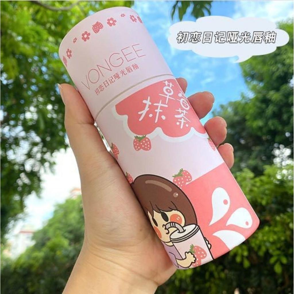 Son hộp 6 cây VONGEE nội địa Trung chính hãng chất son mịn đẹp son kem lì không trôi cô gái trà sữa  AME COSMETIC