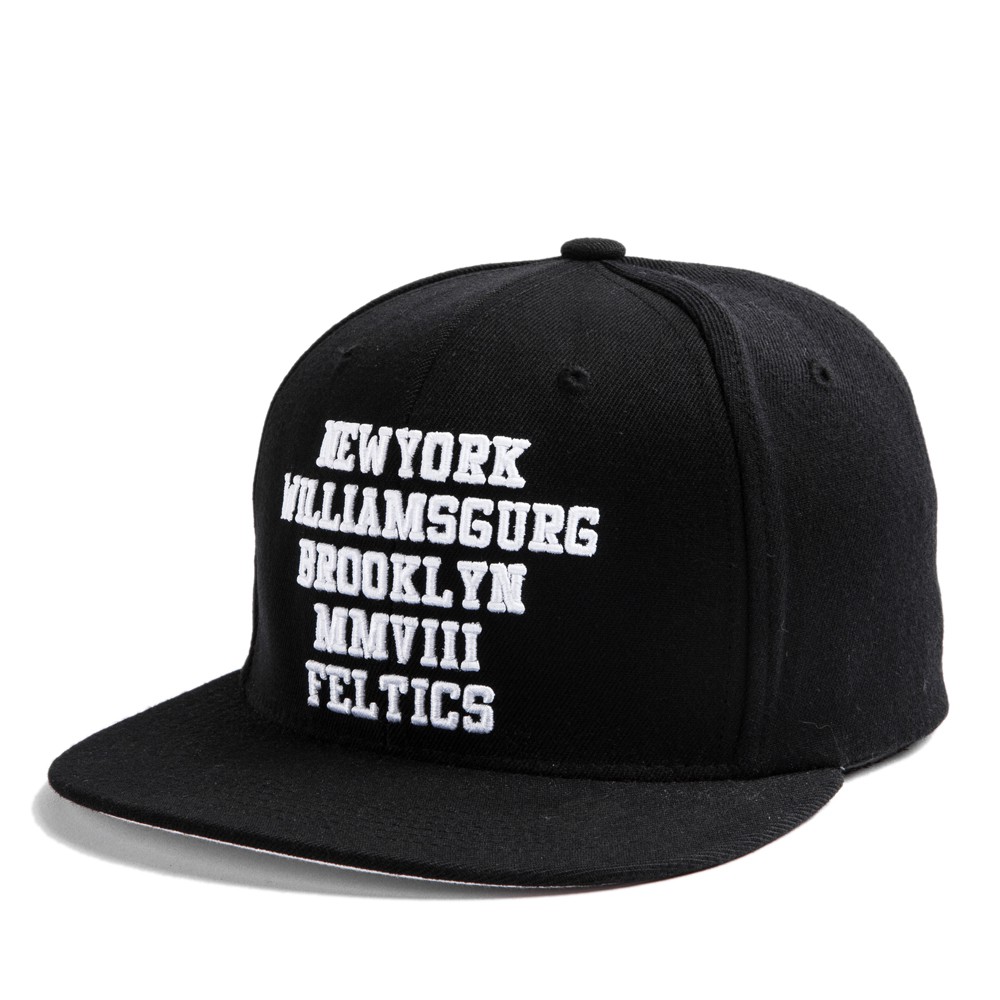 Nón snapback, nón hiphop, mũ nam nữ PREMI3R (NY WILLIAMS BURG BLACK)