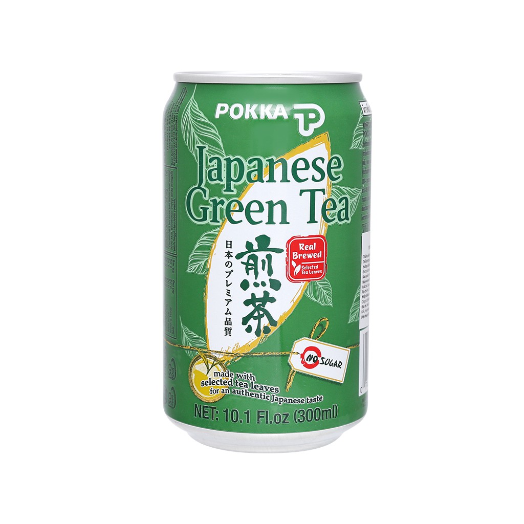 5 lon trà xanh Nhật Pokka 300ml