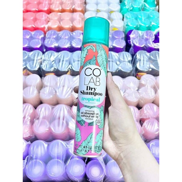 Dầu Gội Khô COLAB  | Dưỡng Tóc Mềm Mượt, Tóc Sạch Bồng Bềnh - Vào Nếp Sau 5 Giây