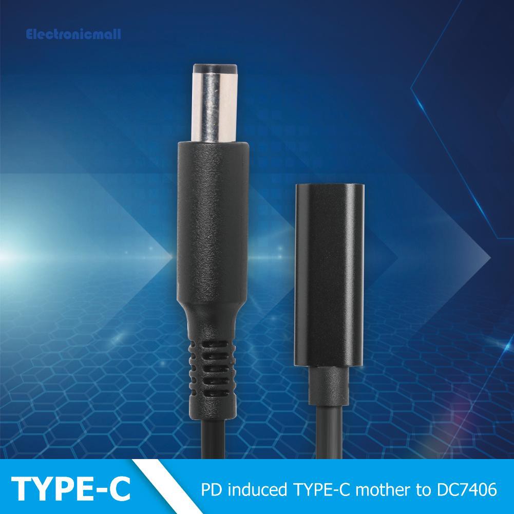 Đầu Sạc Chuyển Đổi Usb Type C Female Sang 7.4x5.0mm Dc Cho Laptop Dell