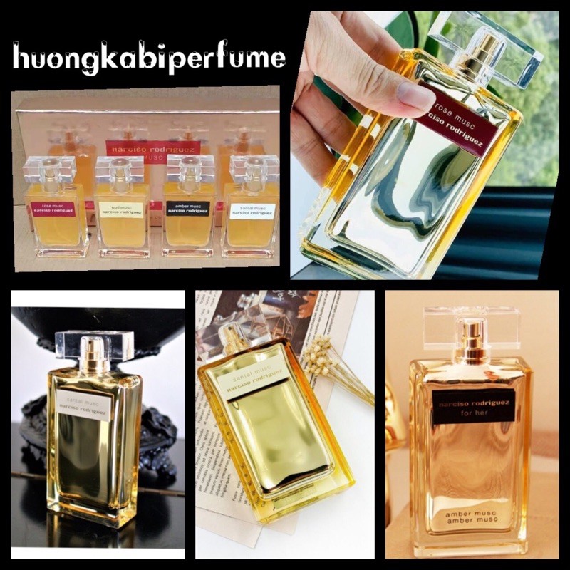 [CỰC PHẨM] set nước hoa narciso rodriguez mini 30mlx4  4 mùi tuyệt đỉnh - có tách lẻ