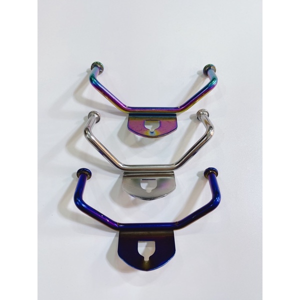 Móc treo đồ xe Vario inox & titan, móc máng đồ 2 càng inox không gỉ