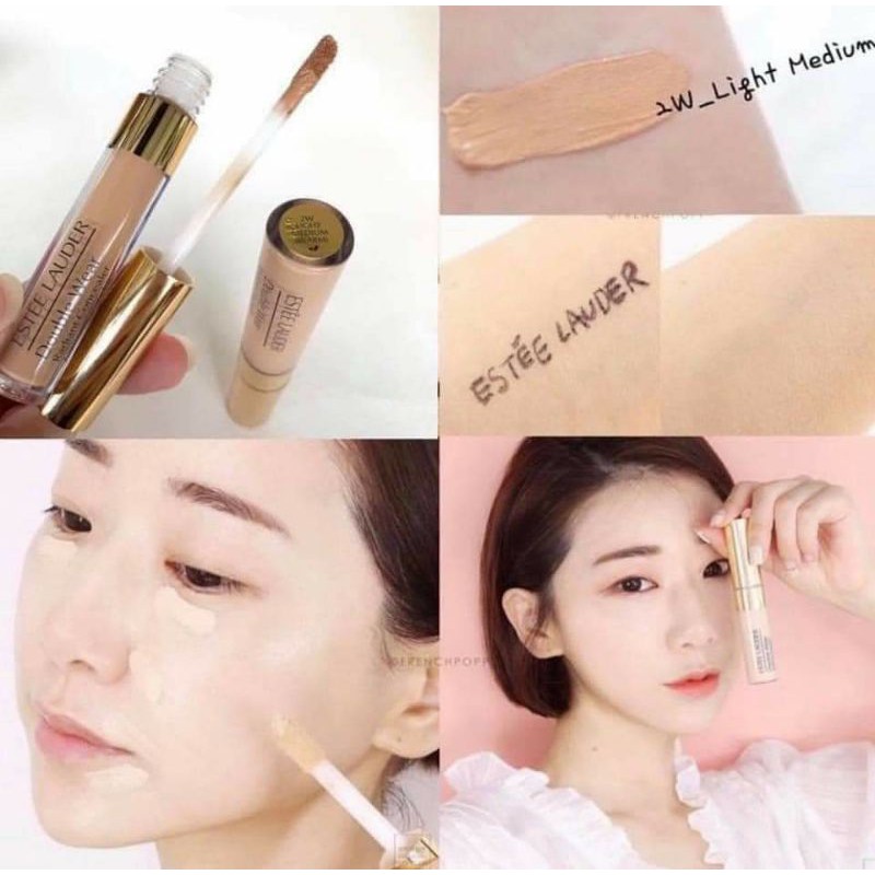 [ Minisize 2.3ml ] Che khuyết điểm Este Lauder - Double_Wear tone 02 màu Light Medium