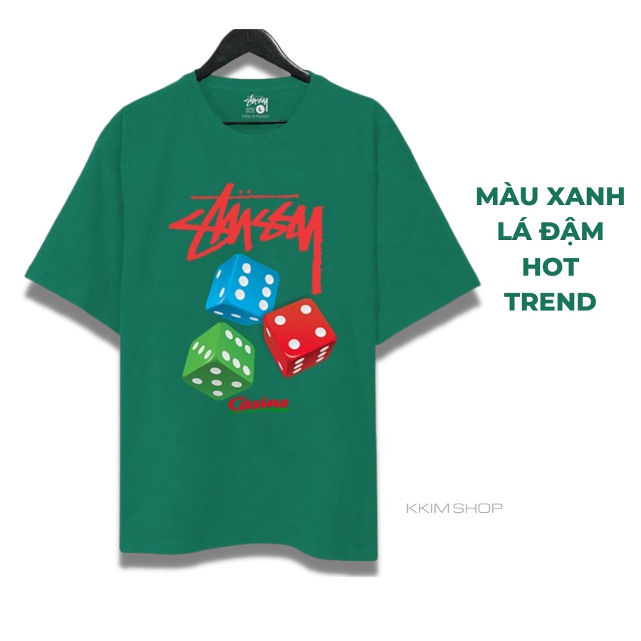 Áo Thun Tay Lỡ STUSSY, áo phông unisex Form rộng oversize, chất liệu Cotton. KKIMShop