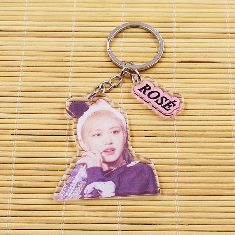 Móc khóa acrylic mặt hình thành viên nhóm nhạc Hàn Quốc Blackpink