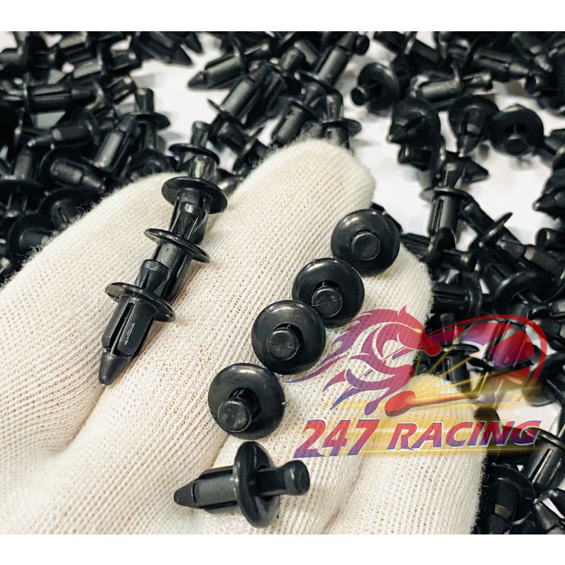 10 Ốc bấm nhựa gắn dàn áo 6li gắn xe máy Winner,Exciter,Cbr,Sonic.... chất liệu nhựa ABS