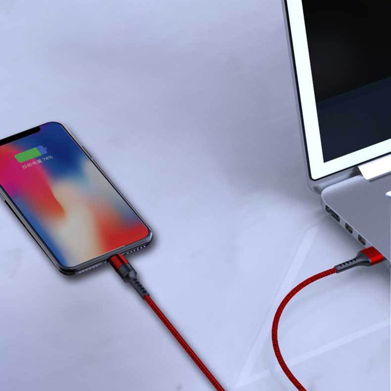 Dây Cáp Sạc Nhanh 2M 5A Bằng nylon Cho Điện Thoại Apple