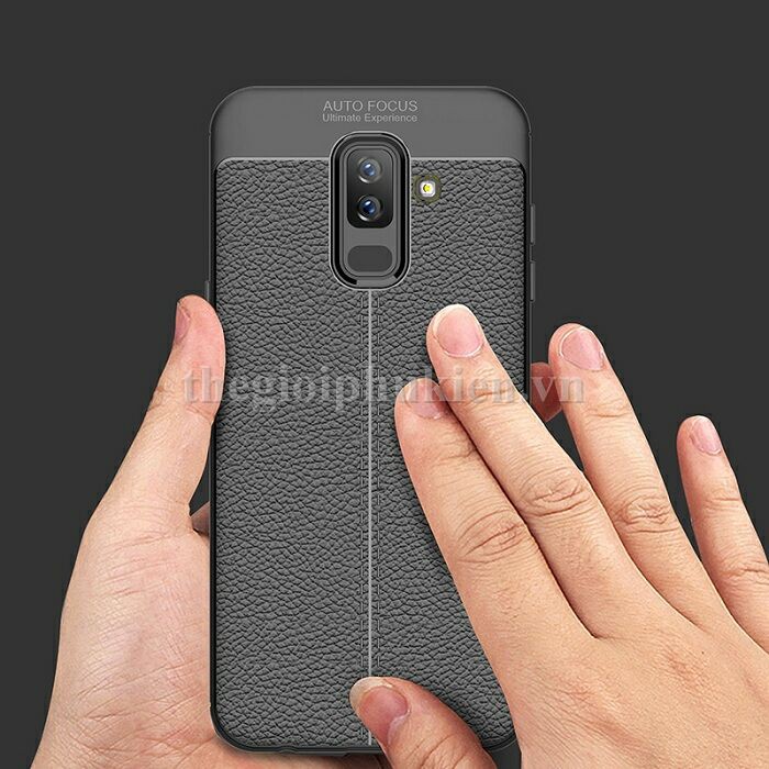 Ốp lưng dẻo giả da Auto Focus Samsung J8