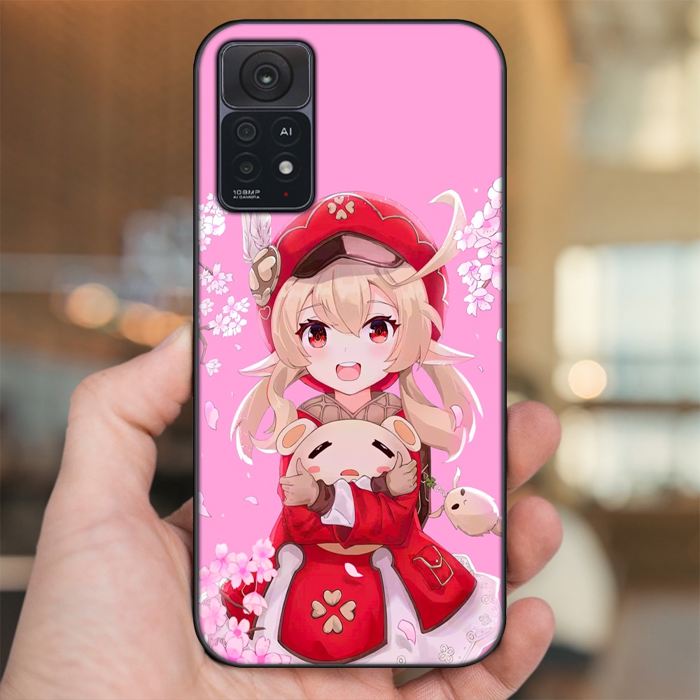 Ốp lưng Xiaomi Redmi Note 11 Pro 5G viền đen in hình Klee Genshin Impact