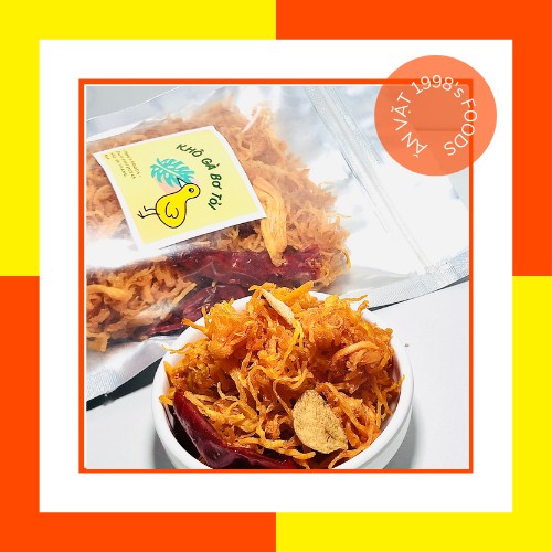  Khô gà bơ tỏi 300g_Kết Nối Yêu Thương_Ăn Vặt 1998s Foods