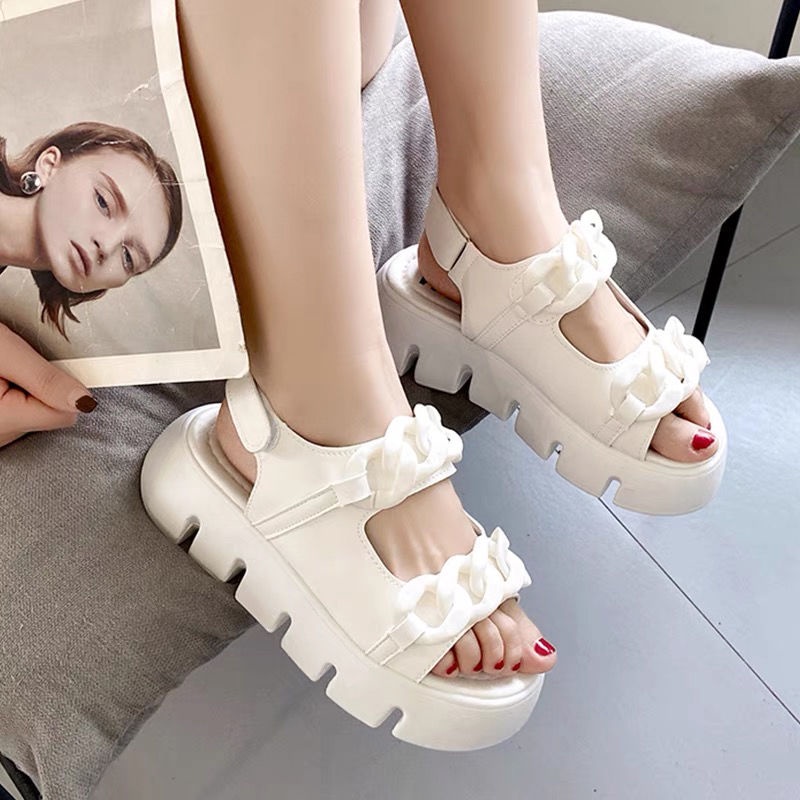 Dép Sandal Đế Dày Thời Trang Mùa Hè Hàn Quốc