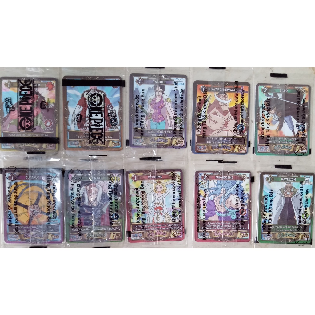 Thẻ Toonies Ma trận One piece  y như hình