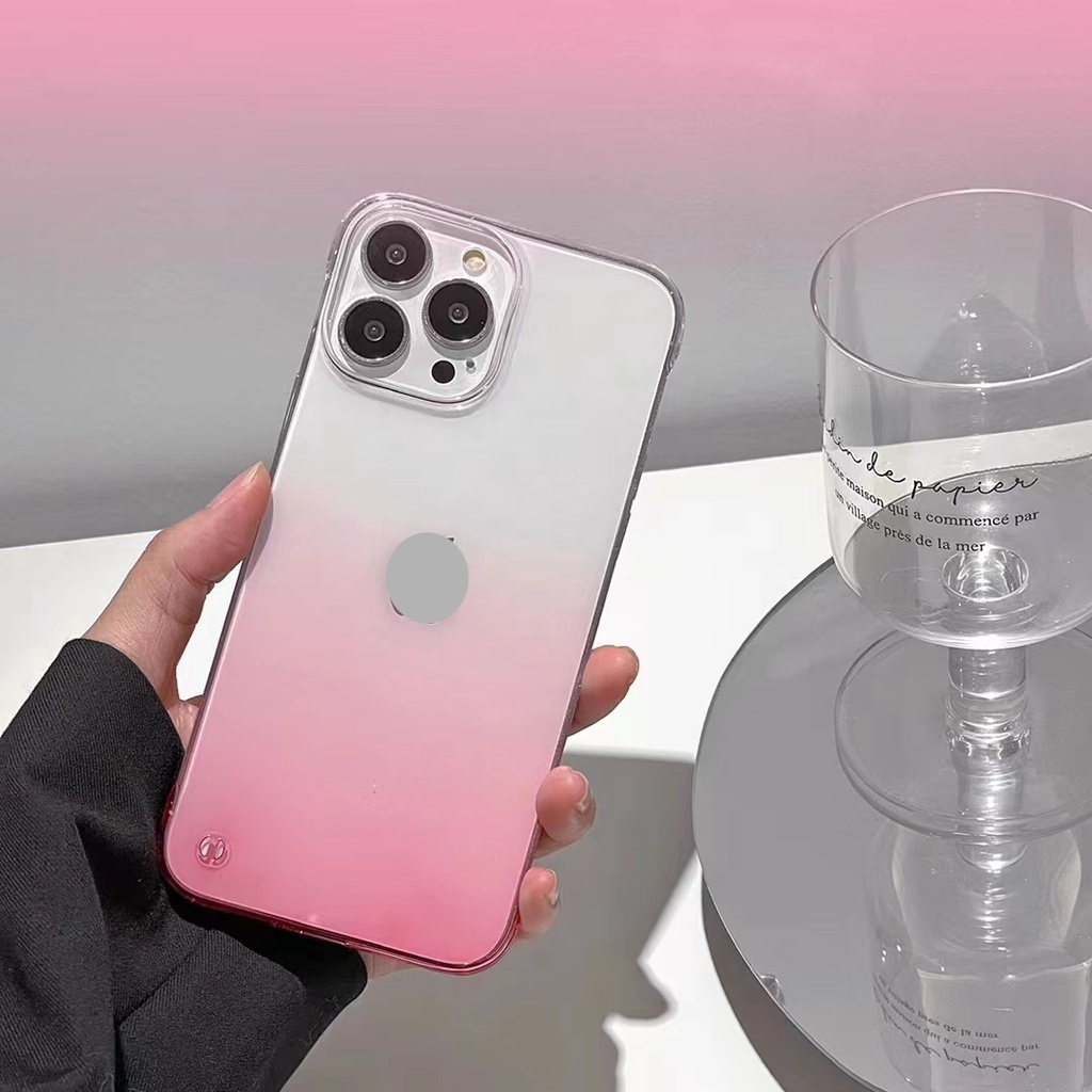 Ốp Điện Thoại Cứng Trong Suốt Họa Tiết Cầu Vồng Cho iPhone 14 13 Pro Max 12 11 XS Max XR X 14 Max 12 Pro Max