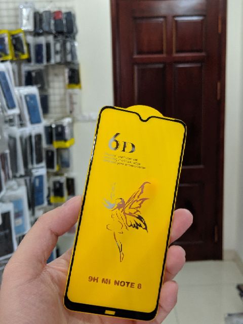 Cường lực Redmi Note 8 / Oppo Realme 5 Pro / Realme 3 Pro / Oppo F9 dùng chung hiệu 6D thiên thần Full màn viền mỏng