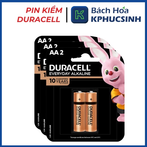 Pin kiềm Duracell Everyday aa vỉ 2 viên KPHUCSINH - Hàng Chính Hãng