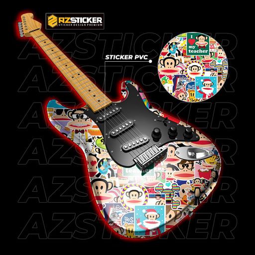 Sticker Chủ Đề Con Khỉ Cute Dán Trang Trí Mũ Bảo Hiểm Bình Nước Bình Sữa Laptop | STK49 | Hình Dán Cao Cấp Chống Nước