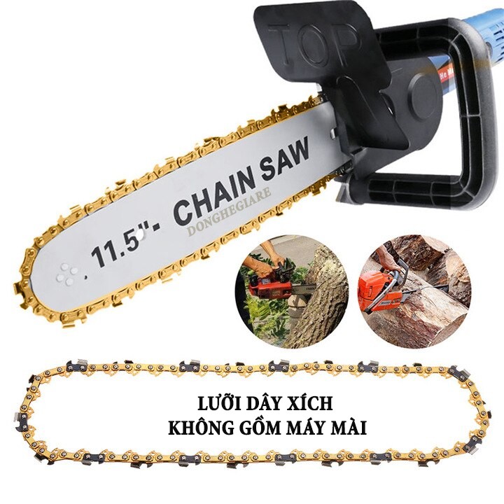 Lưỡi Cưa Xích Gắn Máy Mài - Dây Xích Máy Cưa Điện Cầm Tay 11.5 | 12inch | 16inch