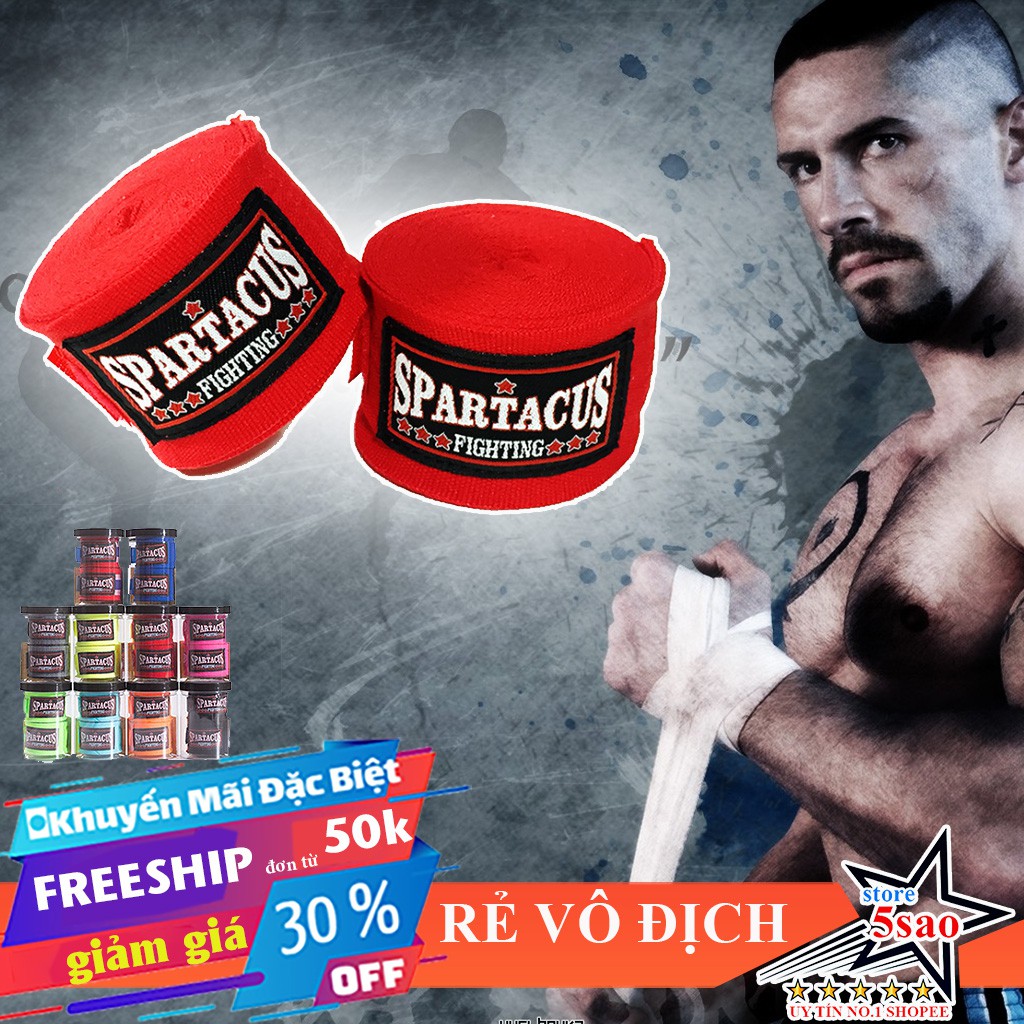 🎁 Băng đa boxing Spatacus ⚡FREESHIP⚡ Dây quấn tay tập đấm bốc