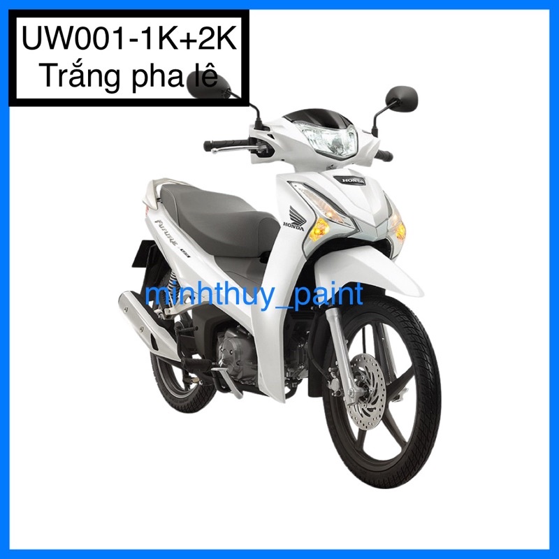 Sơn xe máy Honda Future màu Trắng pha lê UW001-1K và UW001-2K Ultra Motorcycle Colors