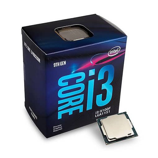 CPU Intel Core i3-9100F (3.6Ghz, 4 nhân 4 luồng, 6MB Cache, 65W) - Socket Intel LGA 1151-v2 - BH : 36T