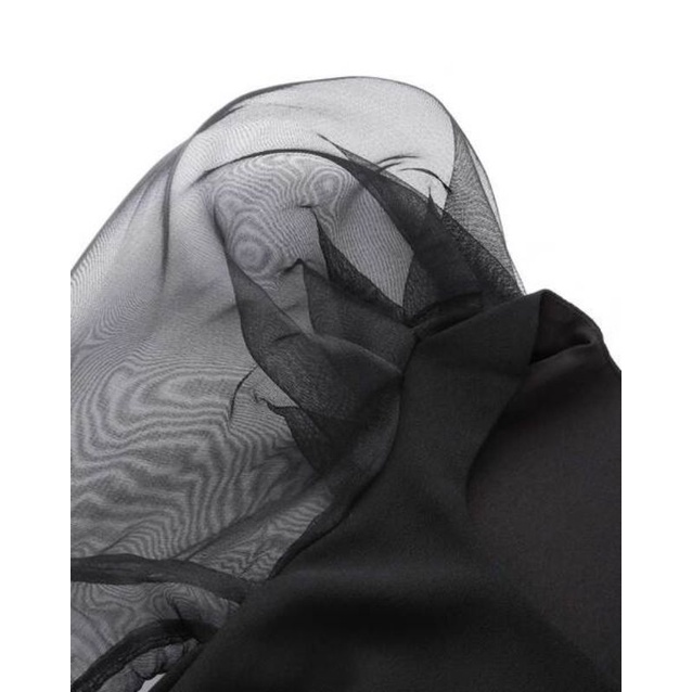 Đầm body công sở LOFT auth tuồn VNXK đầm body vải umi hai tay voan bồng organza xuất khẩu dư xịn