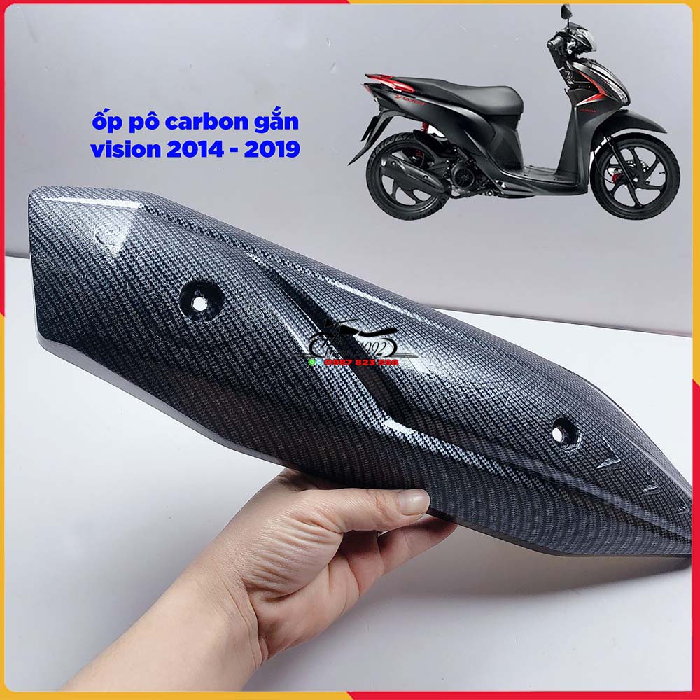 Combo Thảm Carbon Và Ốp Pô Vision 2014 - 2020