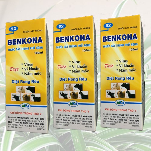 [SIEURE] sát khuẩn, khử trùng Benkona (chai 100ml) hàng đẹp, phân phối chuyên nghiệp.