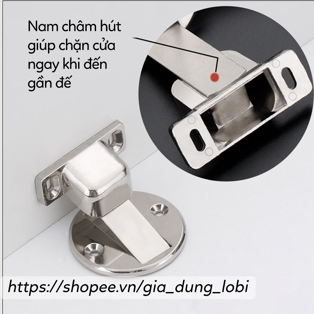 Chặn cửa nam châm chống va đập, hít cửa inox 304 kiểu bền đẹp