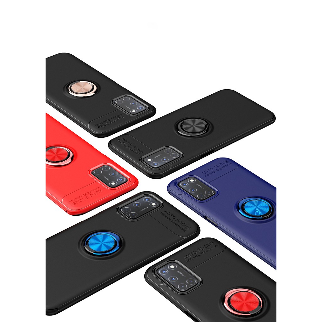 Ốp lưng Oppo A52 / Oppo A92 dùng chung giá đỡ kiêm nhẫn hút ô tô hiệu Auto Focus siêu dẻo