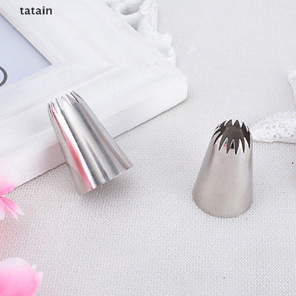 [TAT] 6B Stainless Steel Icing Nozzle Decor Tip Cake Baking Pastry Decor CVX