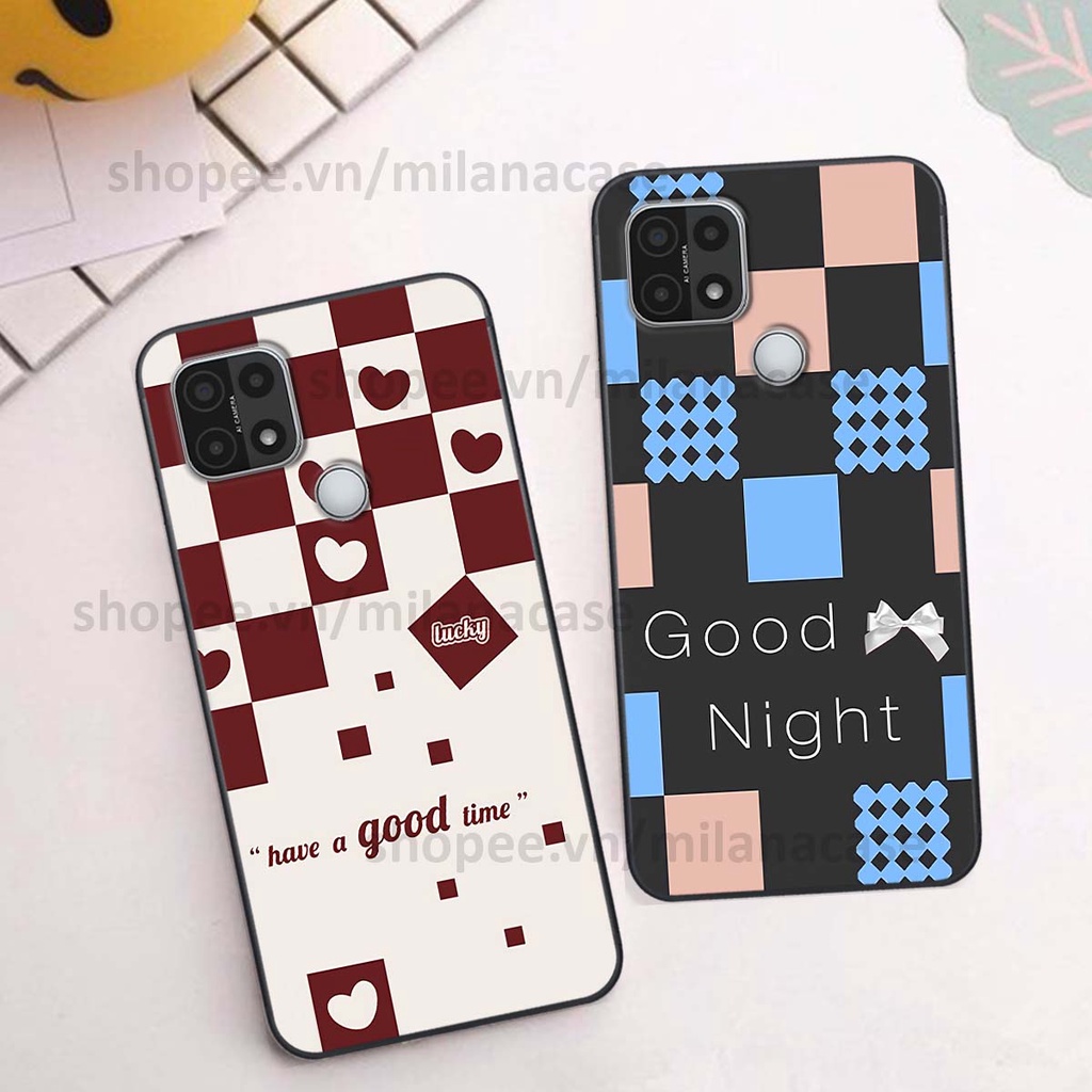 Ốp Oppo A15 / A15s caro họa tiết nhiều màu sắc siêu đẹp thời trang cá tính