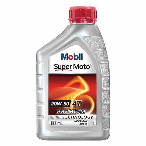 Nhớt Mobil Super Moto 20W-50 - 800ML - Dành cho xe số - Made in Singapore