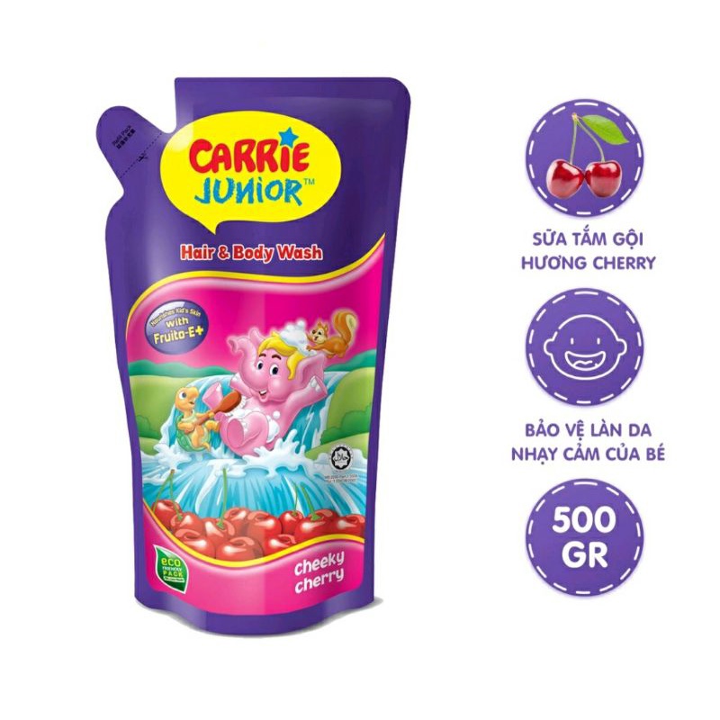 [Date 2026] Sữa tắm gội toàn thân cho bé Carrie Junior 700g chính hãng